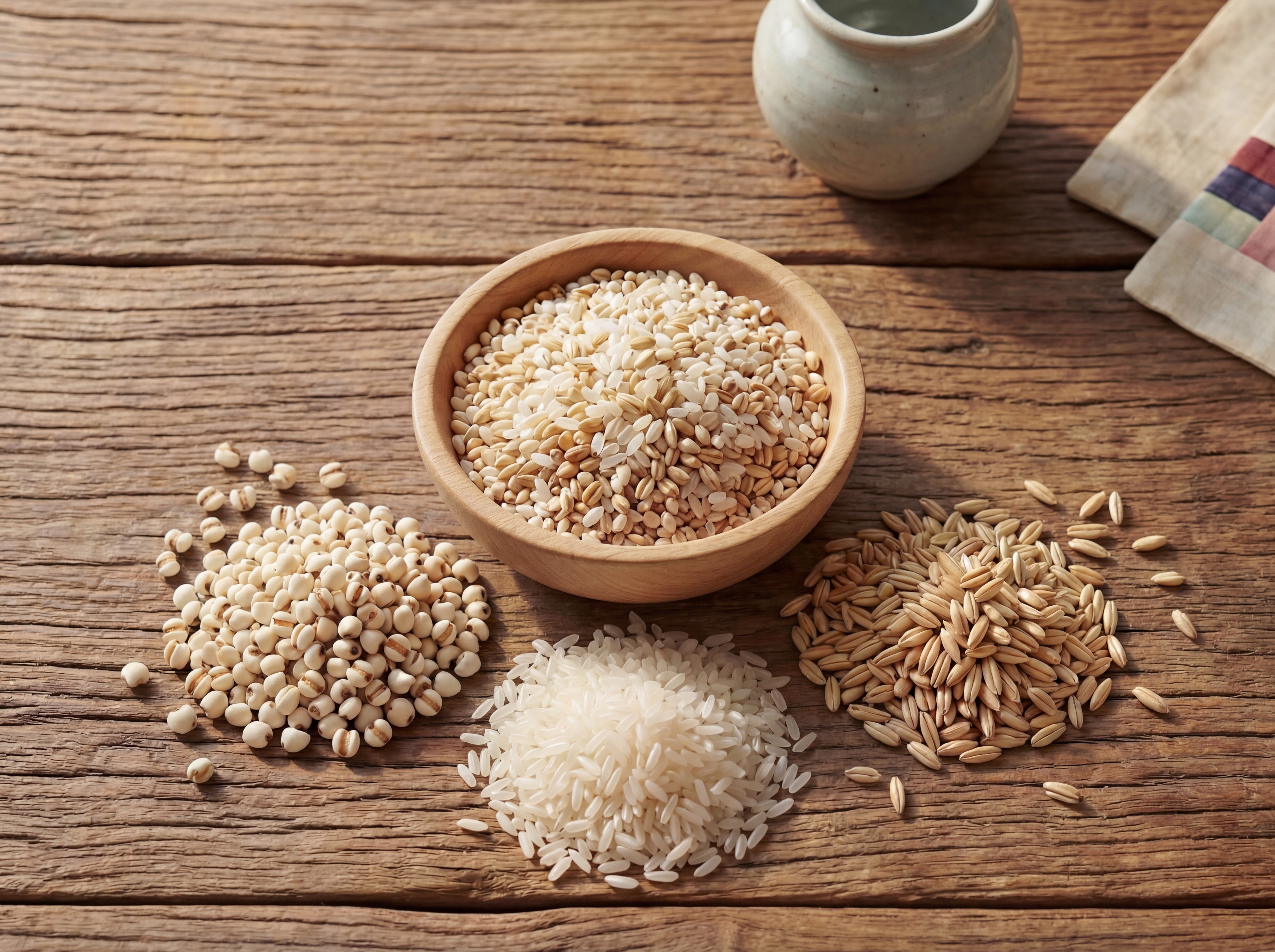 abooba SOOTHAL K-Grain Trio — Rice Bran, Job's Tear, and Oat Flour botanical blend for baby skin